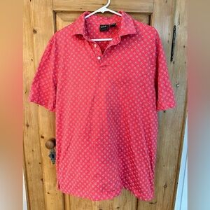 Men’s Jos A Bank Traditional Fit Size Medium Traveler Style Golf Shirt